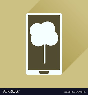 Flat icon with long shadow mobile applications vector image