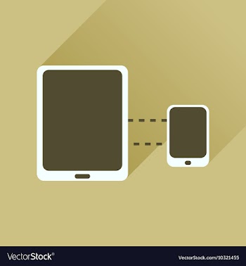 Flat icon with long shadow mobile applications vector image