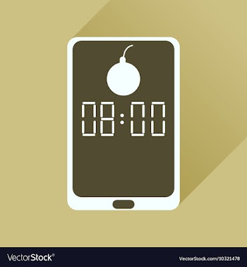 Flat icon with long shadow mobile applications vector image