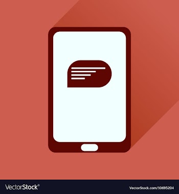 Flat icon with long shadow mobile applications vector image
