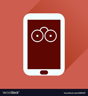 Flat icon with long shadow mobile applications vector image