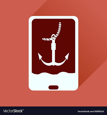 Flat icon with long shadow mobile applications vector image