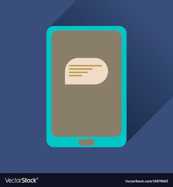 Flat icon with long shadow mobile applications vector image