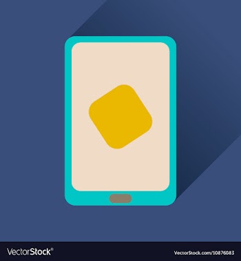 Flat icon with long shadow mobile applications vector image