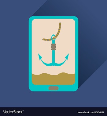 Flat icon with long shadow mobile applications vector image