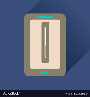 Flat icon with long shadow mobile applications vector image