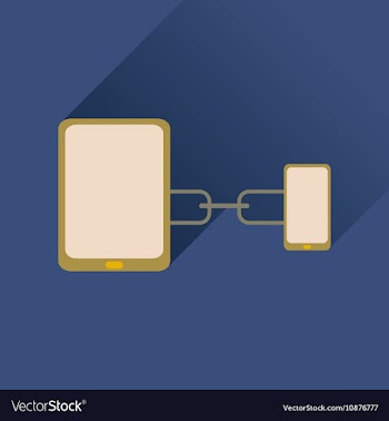 Flat icon with long shadow mobile applications vector image