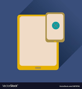 Flat icon with long shadow mobile applications vector image