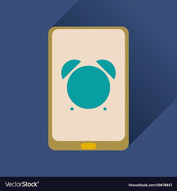 Flat icon with long shadow mobile applications vector image