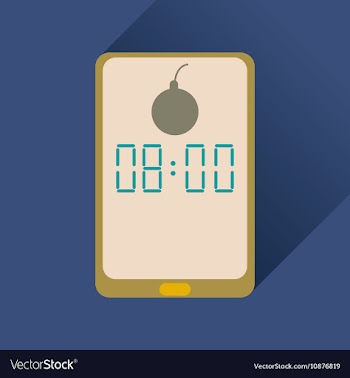 Flat icon with long shadow mobile applications vector image