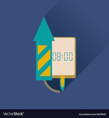 Flat icon with long shadow mobile applications vector image