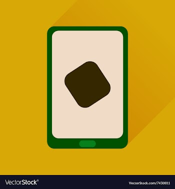 Flat icon with long shadow mobile applications vector image