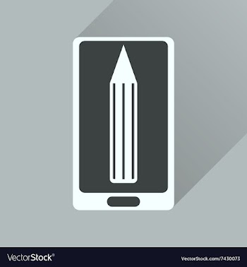 Flat icon with long shadow mobile applications vector image