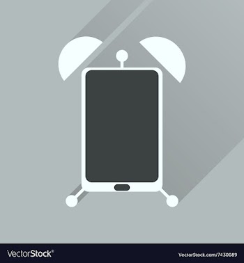Flat icon with long shadow mobile applications vector image