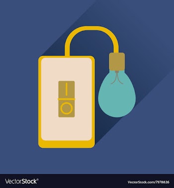 Flat icon with long shadow mobile phone and light vector image