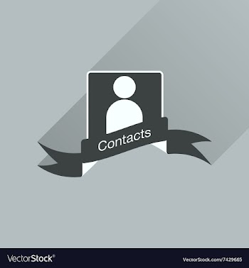 Flat icon with long shadow mobile phone contacts vector image