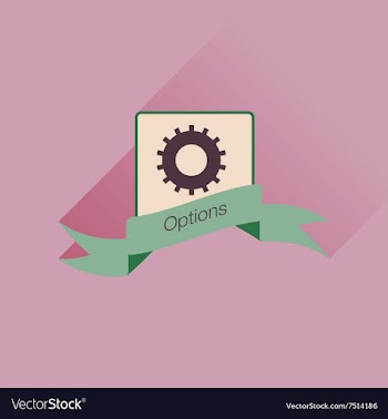Flat icon with long shadow Mobile Phone Options vector image