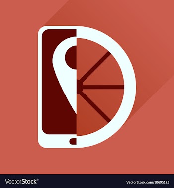 Flat icon with long shadow mobile phone wheel vector image