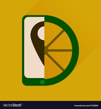 Flat icon with long shadow mobile phone wheel vector image
