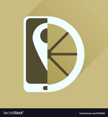 Flat icon with long shadow mobile phone wheel vector image