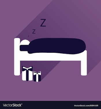 Flat icon with long shadow new Year gifts vector image