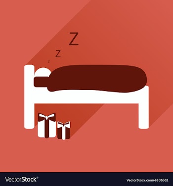 Flat icon with long shadow new Year gifts vector image