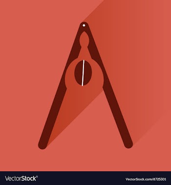Flat icon with long shadow nut and nutcracker vector image