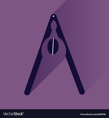Flat icon with long shadow nut and nutcracker vector image