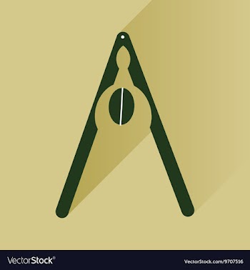 Flat icon with long shadow nut and nutcracker vector image