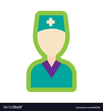 Flat icon with long shadow obstetrician doctor vector image