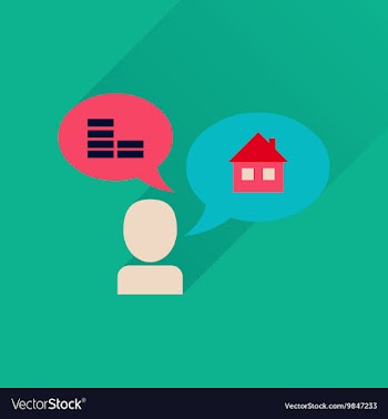 Flat icon with long shadow people money home vector image