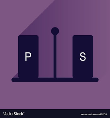 Flat icon with long shadow pepper and salt vector image