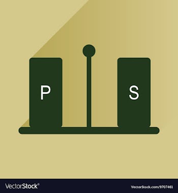 Flat icon with long shadow pepper and salt vector image