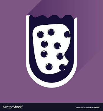 Flat icon with long shadow sandwich caviar vector image