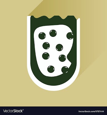 Flat icon with long shadow sandwich caviar vector image