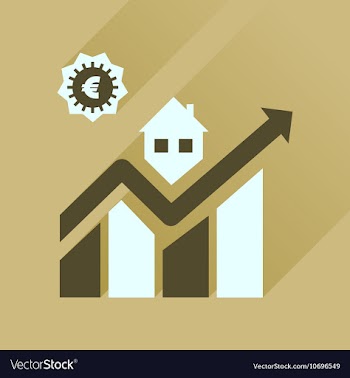Flat icon with long shadow schedule of sales vector image