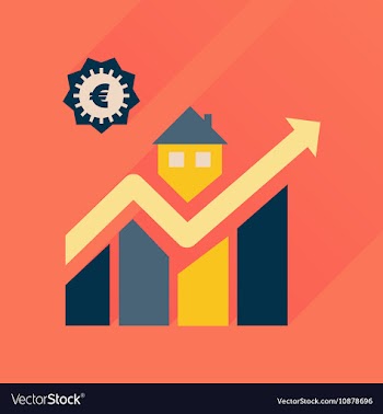 Flat icon with long shadow schedule of sales vector image