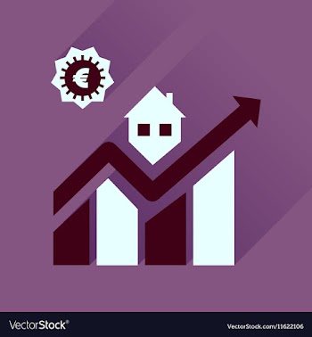 Flat icon with long shadow schedule of sales vector image
