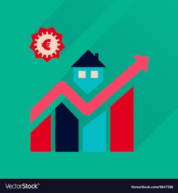 Flat icon with long shadow schedule of sales vector image