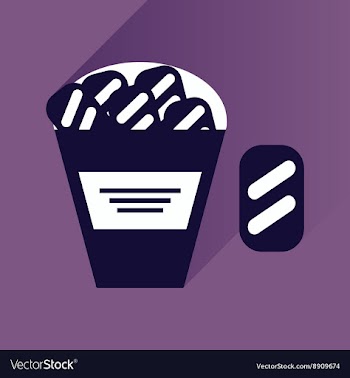Flat icon with long shadow snack crackers vector image