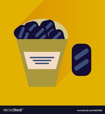 Flat icon with long shadow snack crackers vector image