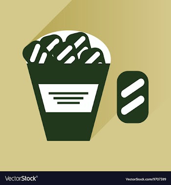 Flat icon with long shadow snack crackers vector image