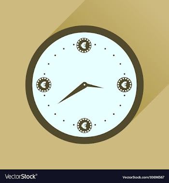 Flat icon with long shadow time is money vector image