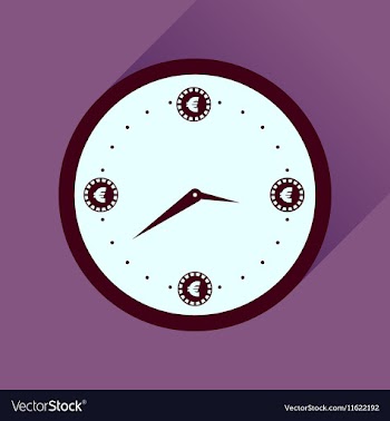Flat icon with long shadow time is money vector image