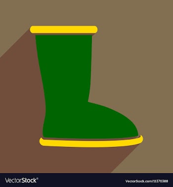Flat icon with long shadow ugg boots vector image