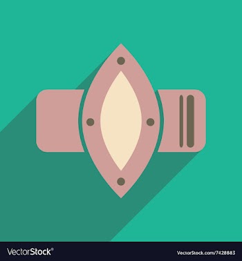 Flat icon with long shadow watches Women vector image