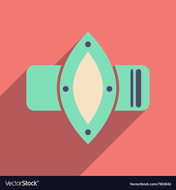 Flat icon with long shadow watches Women vector image