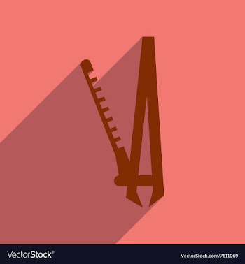 Flat icon with long shadow women Electric hair vector image
