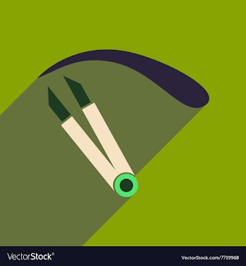 Flat icon with long shadow women eyebrow Tweezers vector image