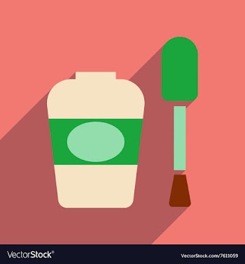 Flat icon with long shadow women nail polish vector image